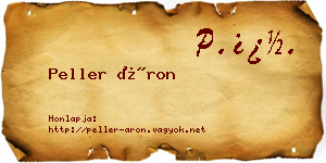 Peller Áron névjegykártya
